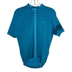Rapha Womens Size Large Core Cycling Jersey Full Zip Training Top Turquoise